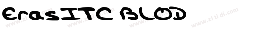 ErasITC BLOD字体转换